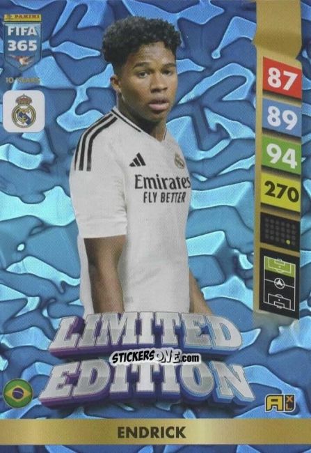 Cromo Endrick - FIFA 365: 2024-2025. Adrenalyn XL
 n. LE117 - Panini