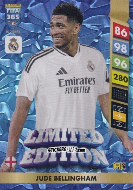 Cromo Jude Bellingham - FIFA 365: 2024-2025. Adrenalyn XL
 n. LE119 - Panini