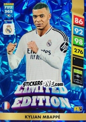 Sticker Kylian Mbappé - FIFA 365: 2024-2025. Adrenalyn XL
 n. LE120 - Panini