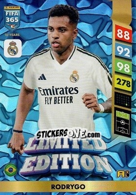 Sticker Rodrygo - FIFA 365: 2024-2025. Adrenalyn XL
 n. LE122 - Panini