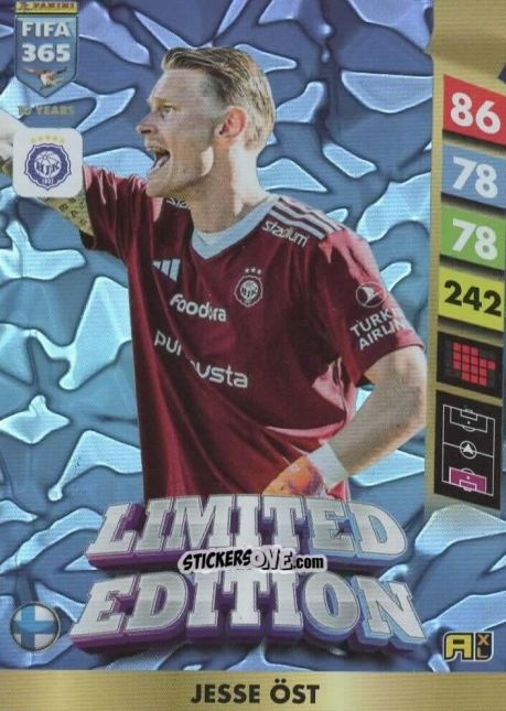 Sticker Jesse Öst - FIFA 365: 2024-2025. Adrenalyn XL
 n. LE129 - Panini