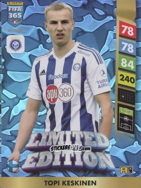 Sticker Topi Keskinen - FIFA 365: 2024-2025. Adrenalyn XL
 n. LE135 - Panini