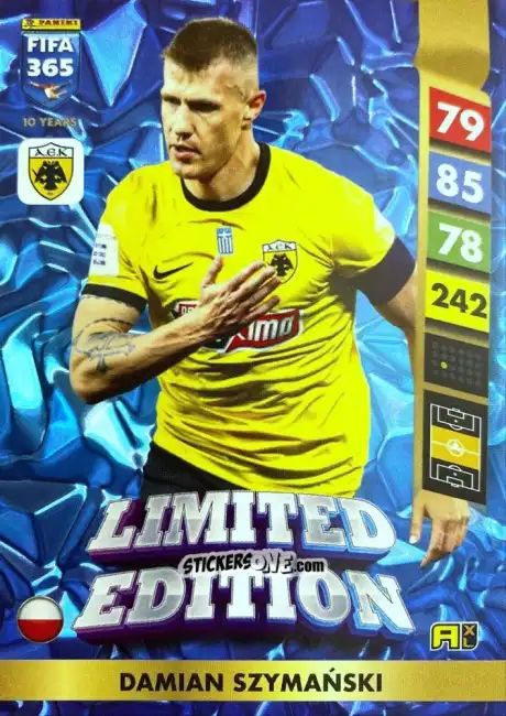 Sticker Damian Szymański - FIFA 365: 2024-2025. Adrenalyn XL
 n. LE138 - Panini