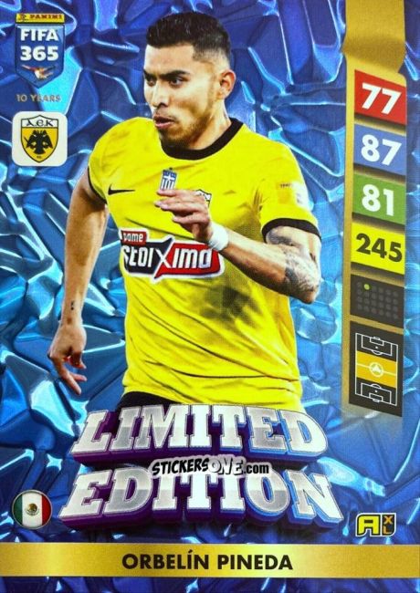 Sticker Orbelín Pineda - FIFA 365: 2024-2025. Adrenalyn XL
 n. LE146 - Panini