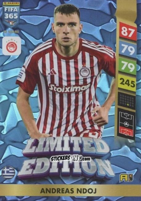 Cromo Andreas Ndoj - FIFA 365: 2024-2025. Adrenalyn XL
 n. LE149 - Panini
