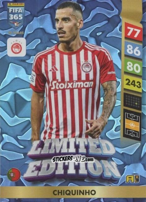 Cromo Chiquinho - FIFA 365: 2024-2025. Adrenalyn XL
 n. LE150 - Panini