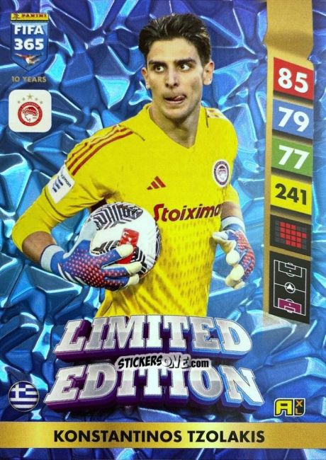 Sticker Konstantinos Tzolakis - FIFA 365: 2024-2025. Adrenalyn XL
 n. LE155 - Panini