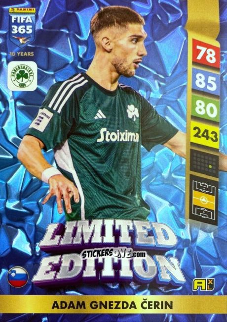 Cromo Adam Gnezda Čerin - FIFA 365: 2024-2025. Adrenalyn XL
 n. LE160 - Panini