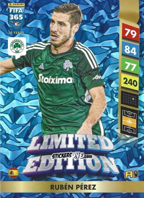 Cromo Rubén Pérez - FIFA 365: 2024-2025. Adrenalyn XL
 n. LE168 - Panini