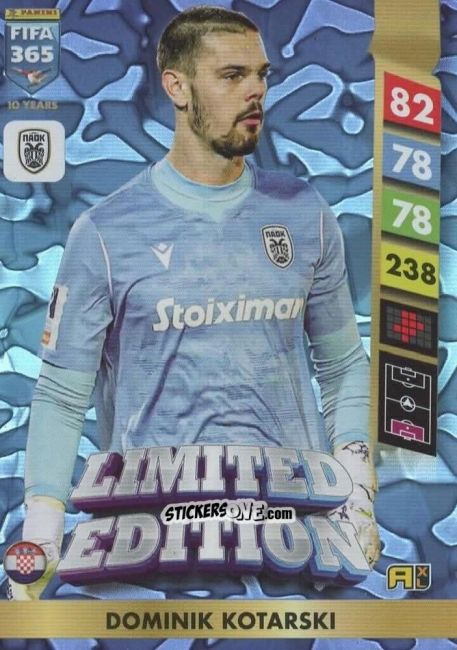 Sticker Dominik Kotarski - FIFA 365: 2024-2025. Adrenalyn XL
 n. LE176 - Panini
