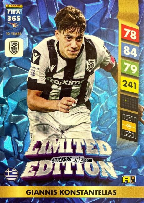 Sticker Giannis Konstantelias - FIFA 365: 2024-2025. Adrenalyn XL
 n. LE177 - Panini