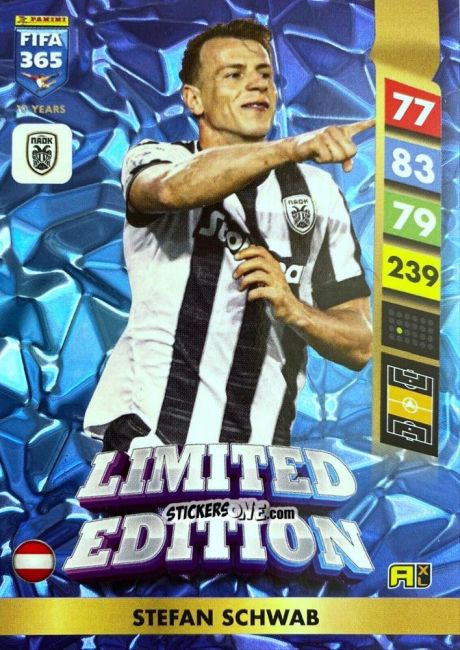 Sticker Stefan Schwab - FIFA 365: 2024-2025. Adrenalyn XL
 n. LE181 - Panini
