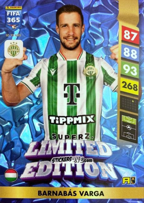 Sticker Barnabás Varga - FIFA 365: 2024-2025. Adrenalyn XL
 n. LE185 - Panini