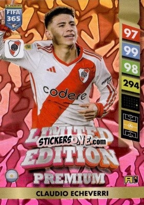 Sticker Claudio Echeveri - FIFA 365: 2024-2025. Adrenalyn XL
 n. PLE1 - Panini