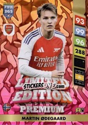 Sticker Martin Ødegaard - FIFA 365: 2024-2025. Adrenalyn XL
 n. PLE3 - Panini