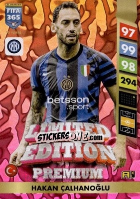 Sticker Hakan Çalhanoğlu - FIFA 365: 2024-2025. Adrenalyn XL
 n. PLE7 - Panini