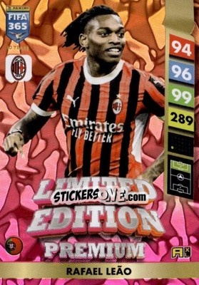 Sticker Rafael Leão - FIFA 365: 2024-2025. Adrenalyn XL
 n. PLE9 - Panini
