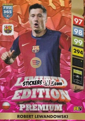 Sticker Robert Lewandowski - FIFA 365: 2024-2025. Adrenalyn XL
 n. PLE11 - Panini