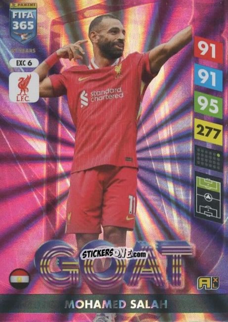 Sticker Mohamed Salah - FIFA 365: 2024-2025. Adrenalyn XL
 n. EXC6 - Panini