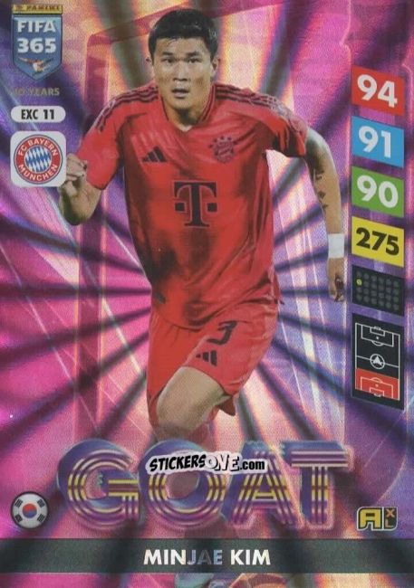 Cromo Kim Min-jae - FIFA 365: 2024-2025. Adrenalyn XL
 n. EXC11 - Panini