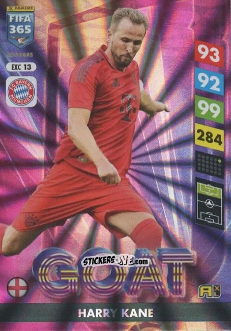 Cromo Harry Kane - FIFA 365: 2024-2025. Adrenalyn XL
 n. EXC13 - Panini