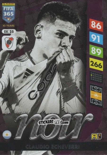 Sticker Claudio Echeverri - FIFA 365: 2024-2025. Adrenalyn XL
 n. EXC25 - Panini
