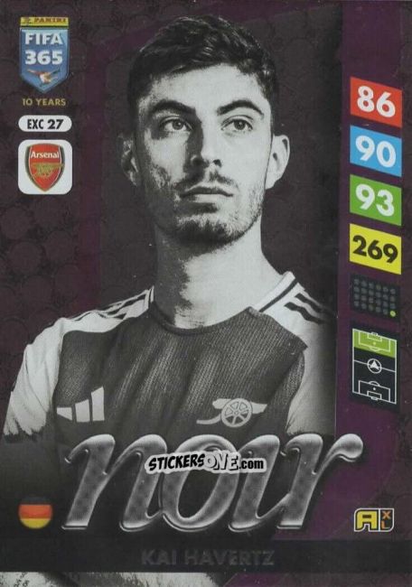 Cromo Kai Havertz - FIFA 365: 2024-2025. Adrenalyn XL
 n. EXC27 - Panini