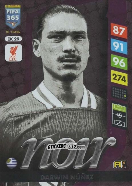 Figurina Darwin Núñez - FIFA 365: 2024-2025. Adrenalyn XL
 n. EXC29 - Panini