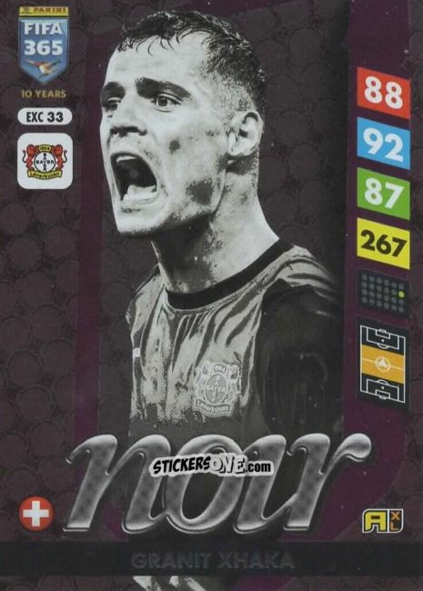 Sticker Granit Xhaka - FIFA 365: 2024-2025. Adrenalyn XL
 n. EXC33 - Panini