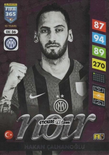 Cromo Hakan Çalhanoğlu - FIFA 365: 2024-2025. Adrenalyn XL
 n. EXC36 - Panini