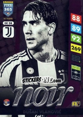 Sticker Dušan Vlahović - FIFA 365: 2024-2025. Adrenalyn XL
 n. EXC38 - Panini