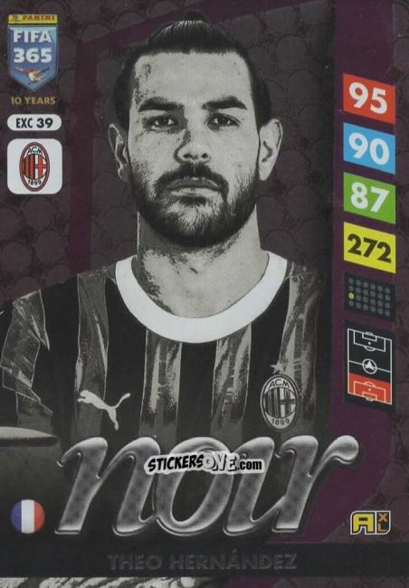 Sticker Théo Hernandez - FIFA 365: 2024-2025. Adrenalyn XL
 n. EXC39 - Panini