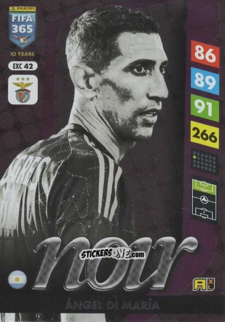 Cromo Ángel Di María - FIFA 365: 2024-2025. Adrenalyn XL
 n. EXC42 - Panini