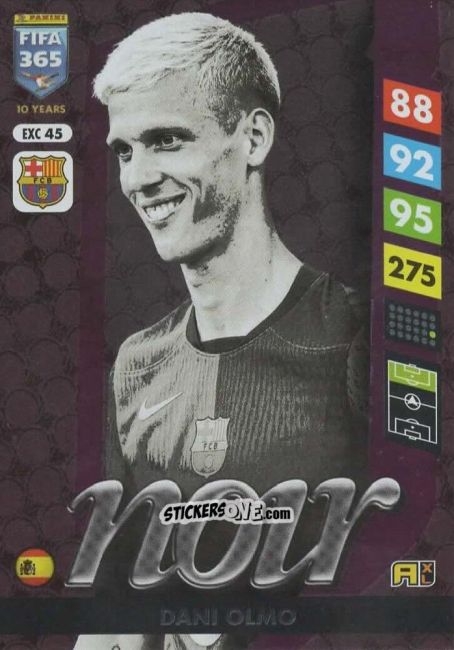 Sticker Dani Olmo - FIFA 365: 2024-2025. Adrenalyn XL
 n. EXC45 - Panini