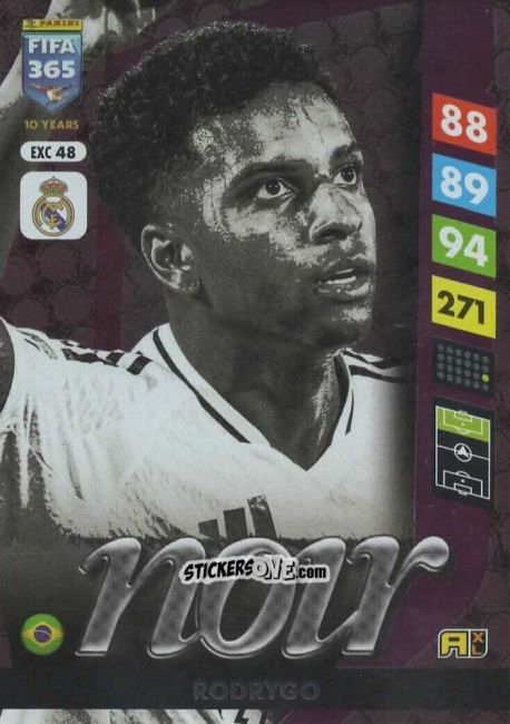 Cromo Rodrygo - FIFA 365: 2024-2025. Adrenalyn XL
 n. EXC48 - Panini