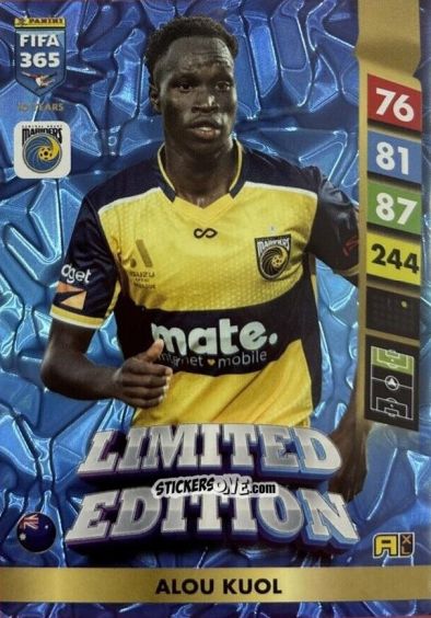 Sticker Alou Kuol - FIFA 365: 2024-2025. Adrenalyn XL
 n. LE203 - Panini