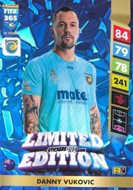 Sticker Danny Vukovic - FIFA 365: 2024-2025. Adrenalyn XL
 n. LE207 - Panini