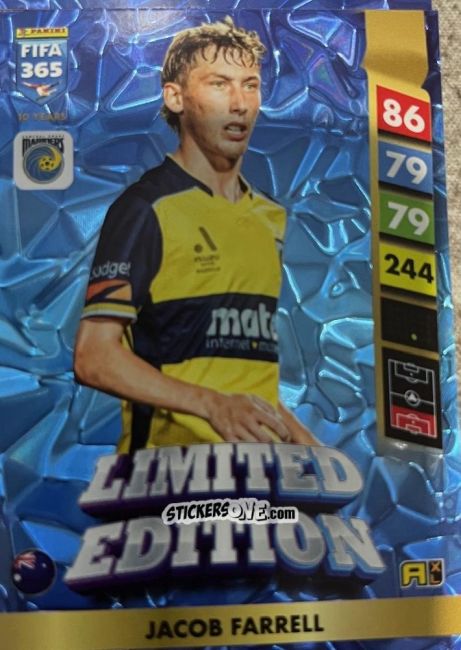 Sticker Jacob Farell - FIFA 365: 2024-2025. Adrenalyn XL
 n. LE208 - Panini