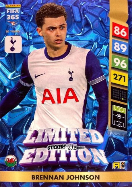 Figurina Brennan Johnson - FIFA 365: 2024-2025. Adrenalyn XL
 n. LE216 - Panini