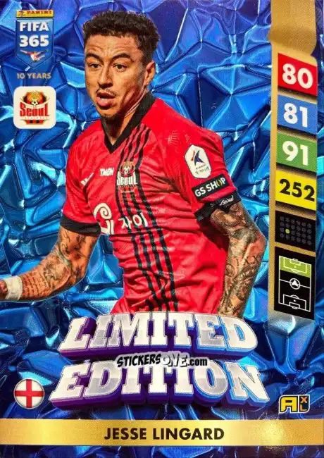 Cromo Jesse Lingard - FIFA 365: 2024-2025. Adrenalyn XL
 n. LE219 - Panini