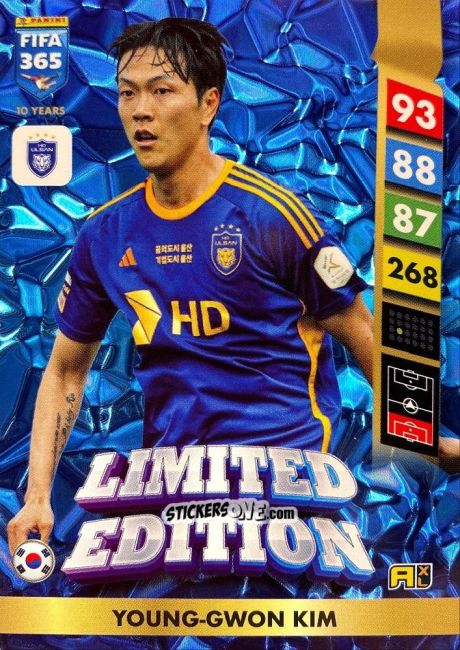 Sticker Young-Gwon Kim - FIFA 365: 2024-2025. Adrenalyn XL
 n. LE231 - Panini