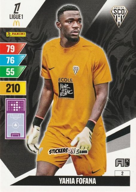 Sticker Yahia Fofana - Ligue 1 2024-2025. Adrenalyn XL n. 2 - Panini