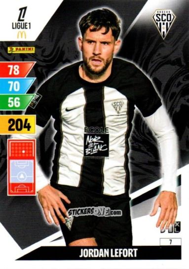 Sticker Jordan Lefort - Ligue 1 2024-2025. Adrenalyn XL n. 7 - Panini