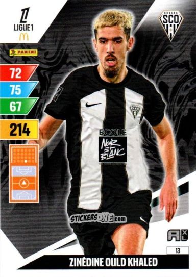 Sticker Zinédine Ould Khaled - Ligue 1 2024-2025. Adrenalyn XL n. 13 - Panini