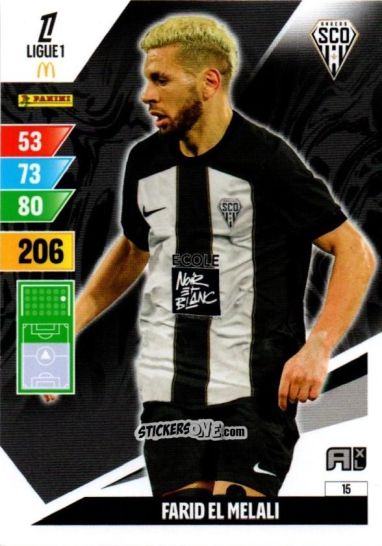 Sticker Farid El Melali - Ligue 1 2024-2025. Adrenalyn XL n. 15 - Panini