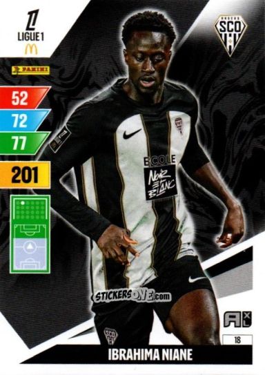 Cromo Ibrahima Niane - Ligue 1 2024-2025. Adrenalyn XL n. 18 - Panini