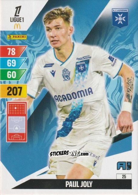 Sticker Paul Joly - Ligue 1 2024-2025. Adrenalyn XL n. 25 - Panini