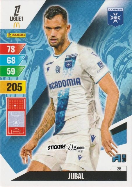 Sticker Jubal Jr - Ligue 1 2024-2025. Adrenalyn XL n. 26 - Panini