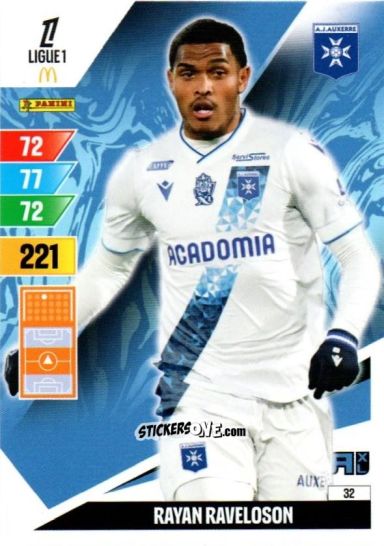 Sticker Rayan Raveloson - Ligue 1 2024-2025. Adrenalyn XL n. 32 - Panini