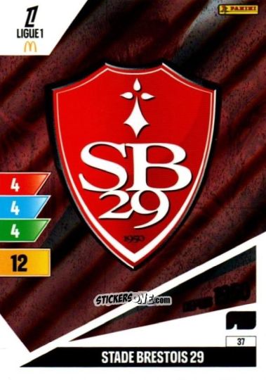Sticker Ecusson - Ligue 1 2024-2025. Adrenalyn XL n. 37 - Panini